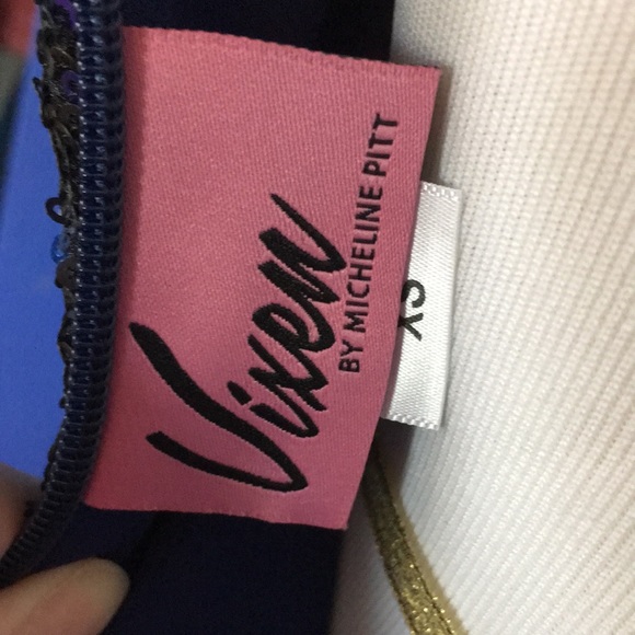 Glitz & Glamour Dress in Green Sequins Vixen by Micheline Pitt NWT - Picture 11 of 16